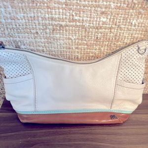 The Sak shoulder bag purse light cream soft leather